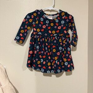 Hanna Andersson Navy Floral Kids Dress